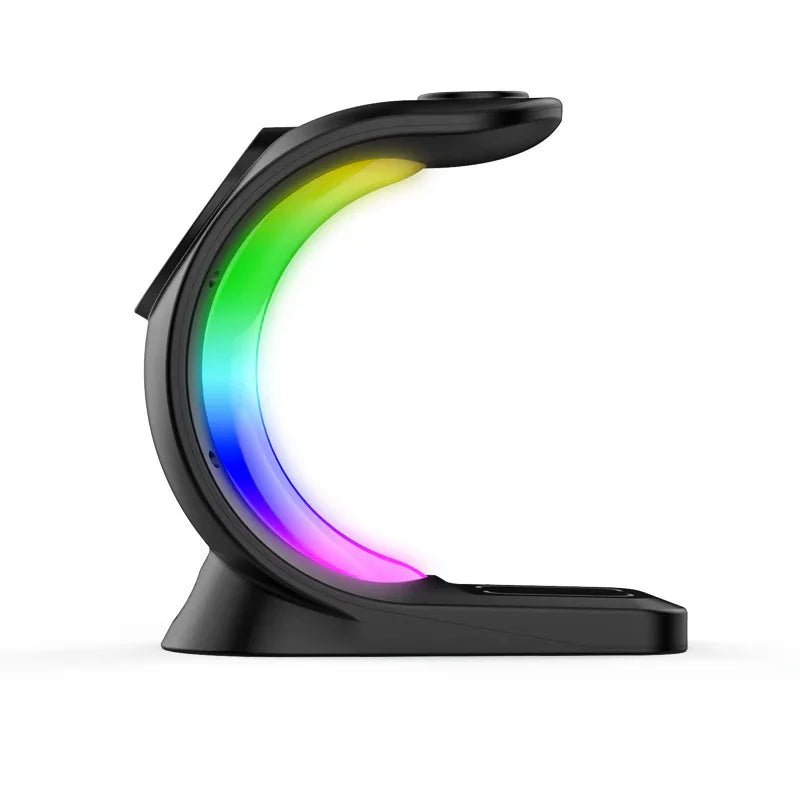 4-in-1 Magnetic Wireless Charging Station with RGB Light - CrazyCosmos